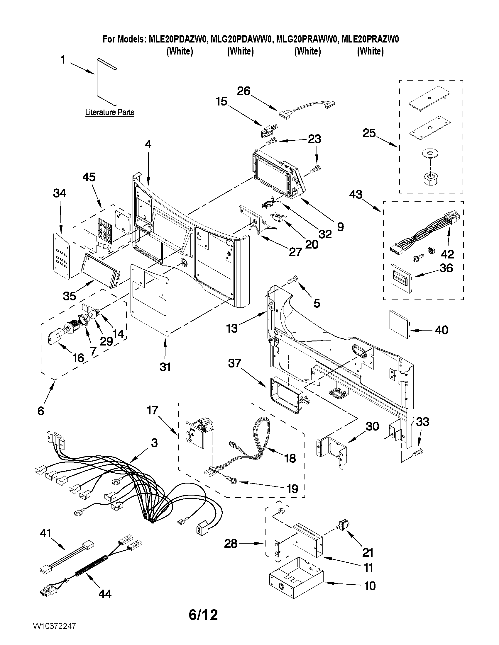 Control panel parts