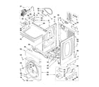 Maytag MLE20PDAZW0 dryer cabinet parts diagram