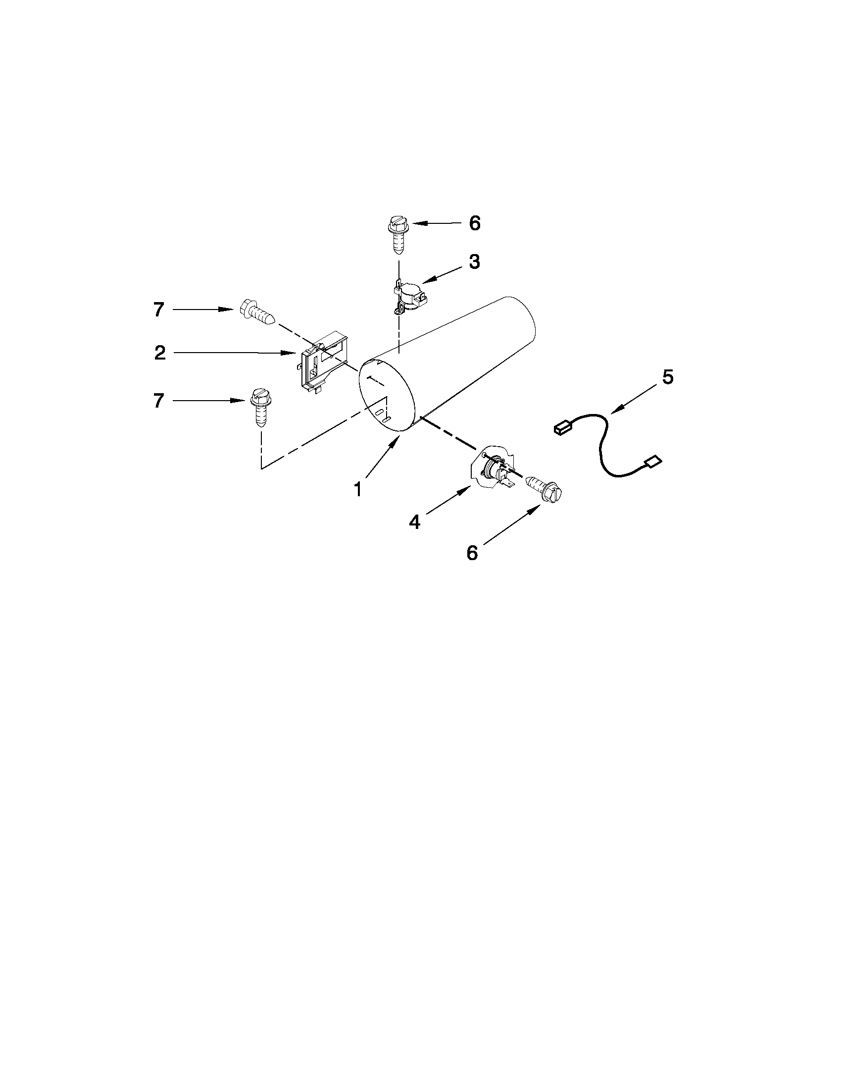 Dryer heating parts - gas