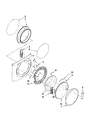 Washer door parts