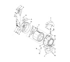 Maytag MLE20PDAZW0 tub and basket parts diagram