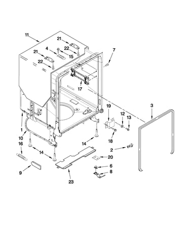 Tub and frame parts