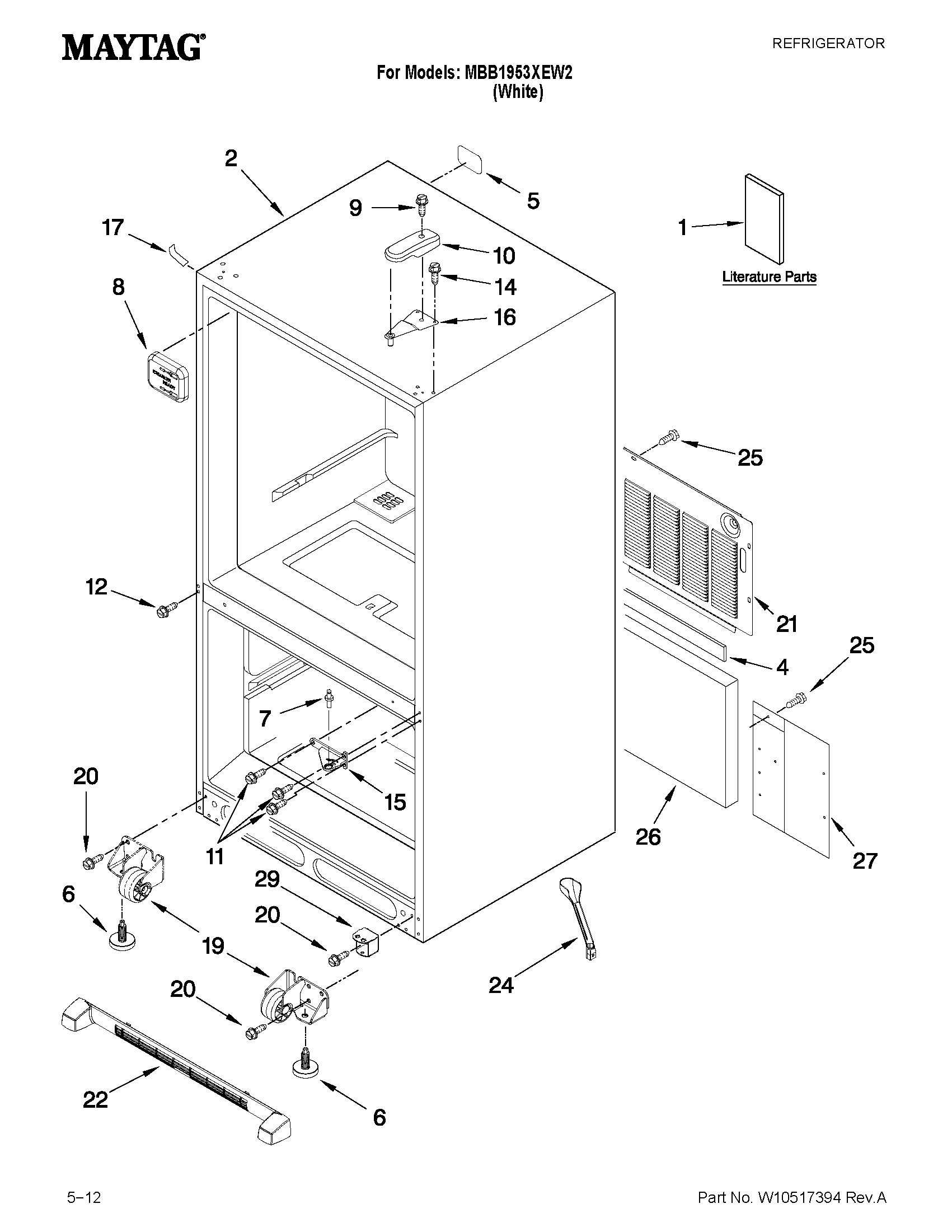 CABINET PARTS