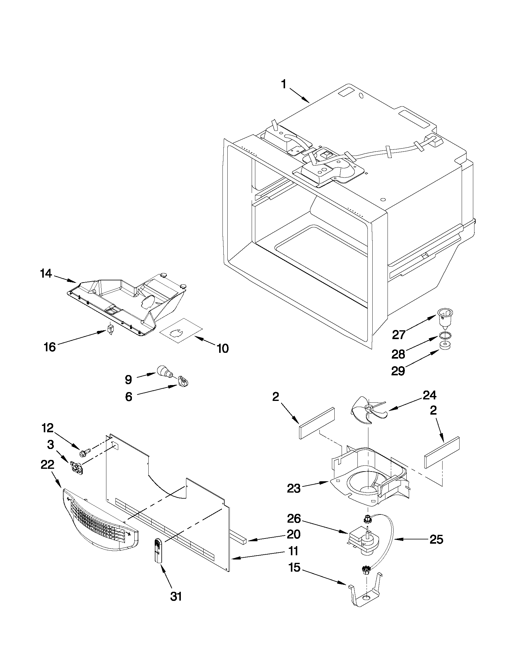 FREEZER LINER PARTS