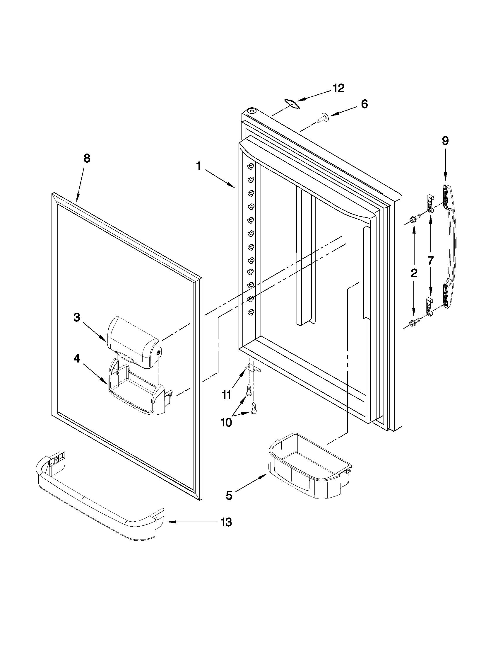 REFRIGERATOR DOOR PARTS