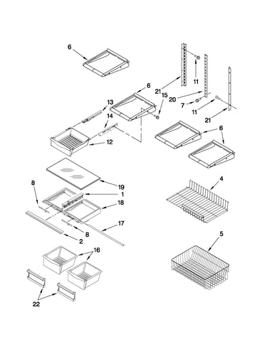 Shelf parts