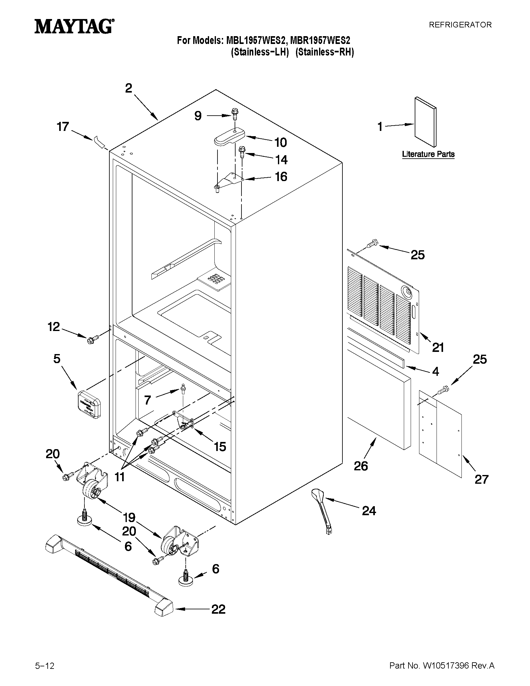 Cabinet parts