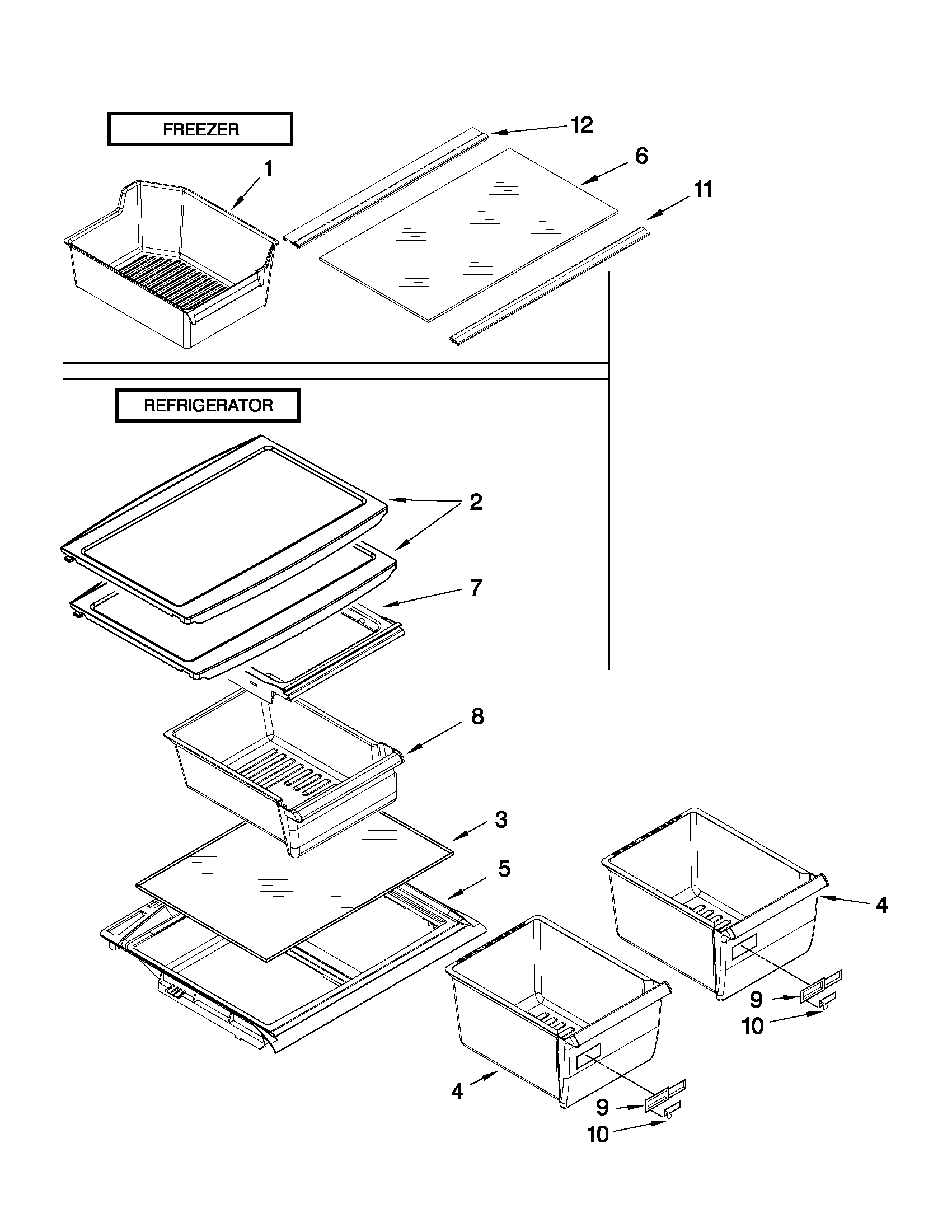 Shelf parts