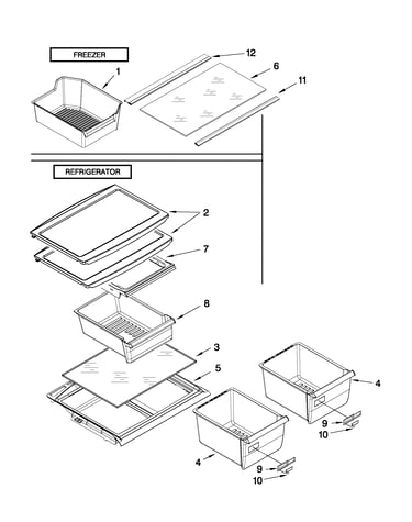 Shelf parts