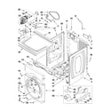 Whirlpool CGT8000XQ0 dryer cabinet parts diagram