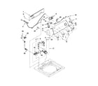 Whirlpool 3LWTW4800YQ0 controls and water inlet parts diagram