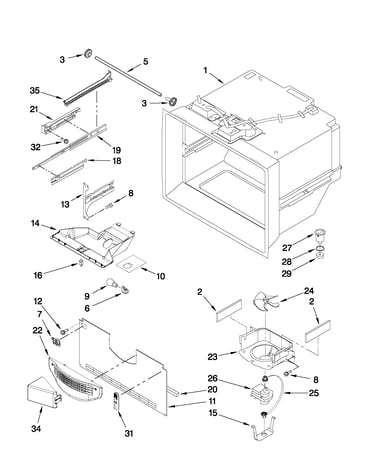 Freezer liner parts