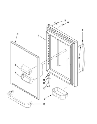 Refrigerator door parts