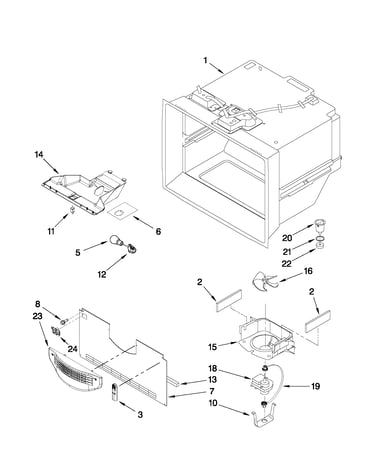 Freezer liner parts