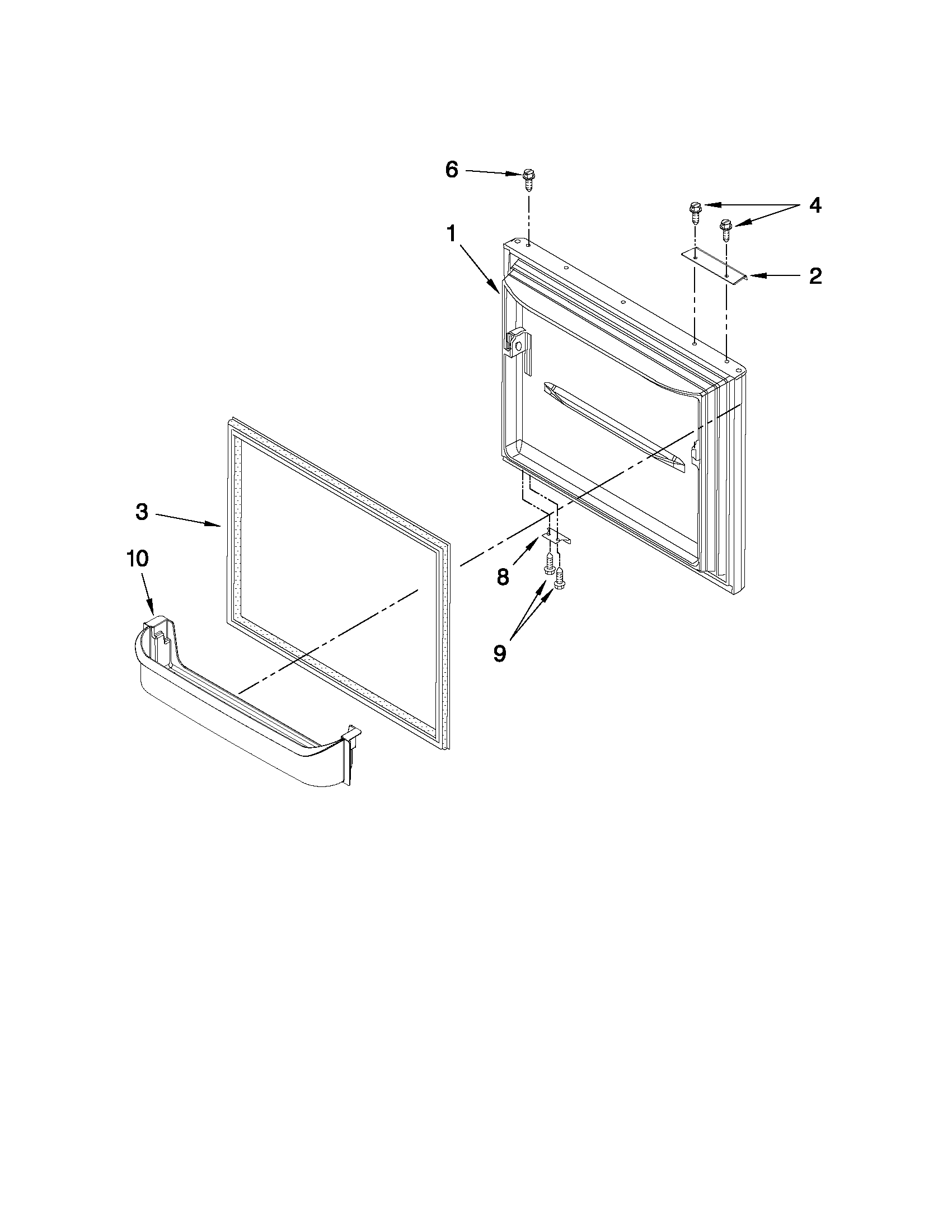 Freezer door parts
