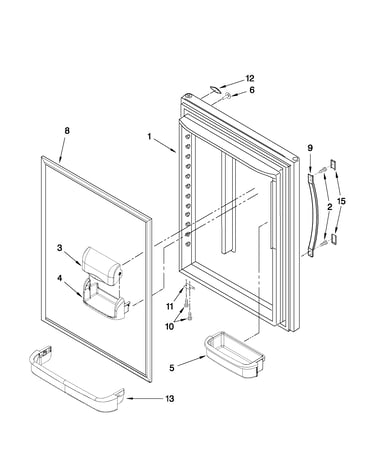 Refrigerator door parts