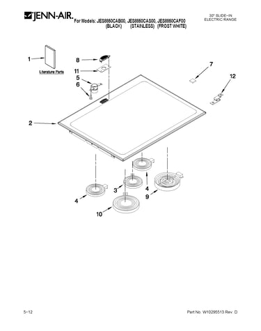 Cooktop parts