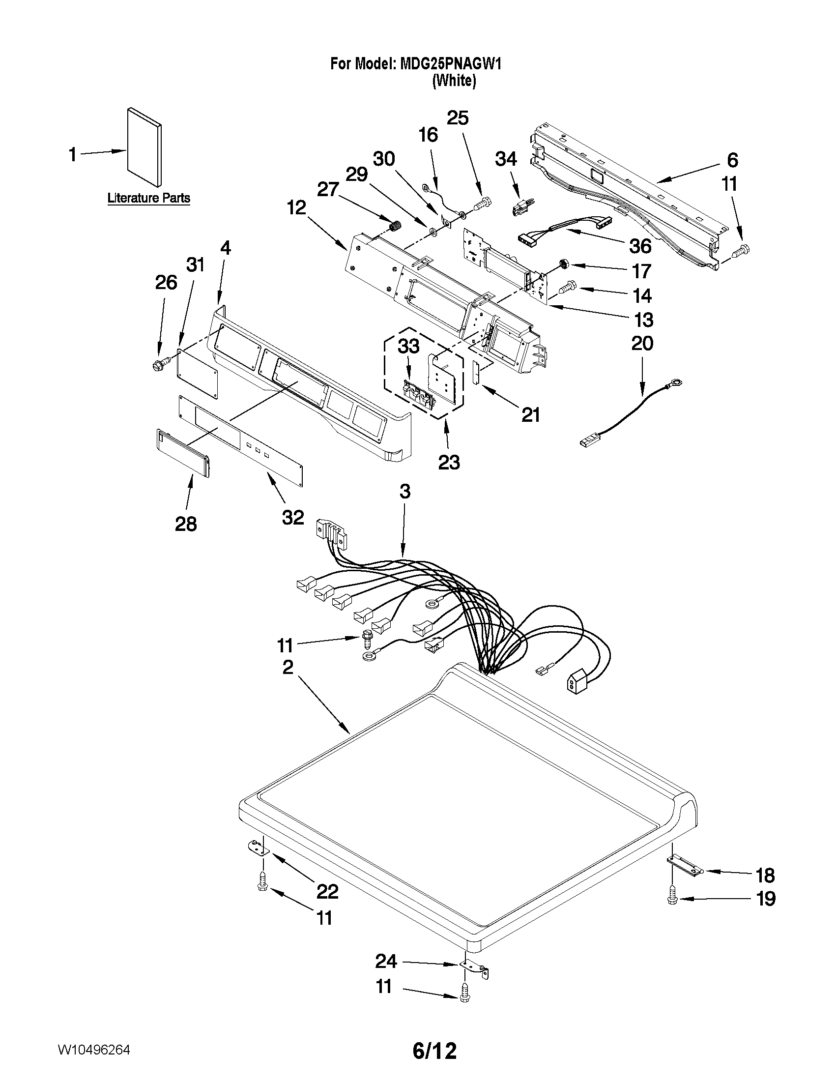 Top and console parts