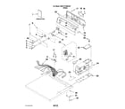 Maytag MDG17CSBGW2 top and console parts diagram