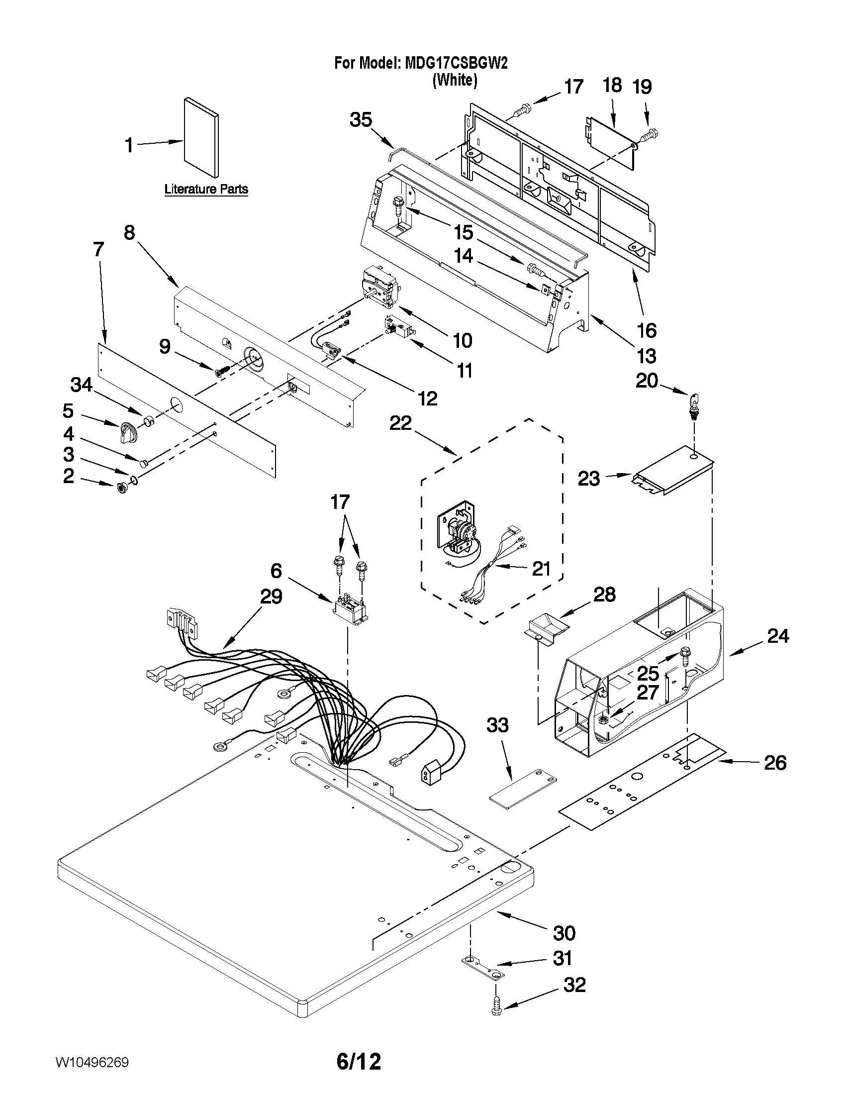 Top and console parts