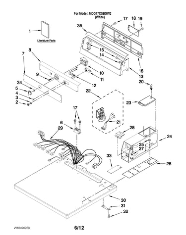 Top and console parts