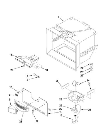 Freezer liner parts