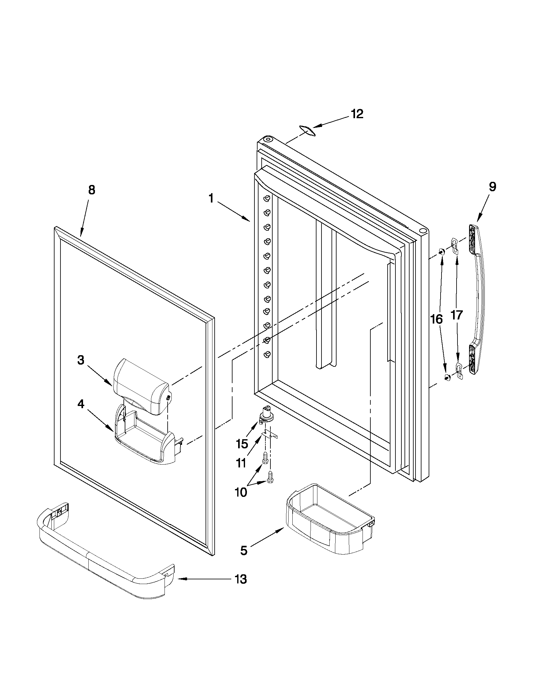 REFRIGERATOR DOOR PARTS