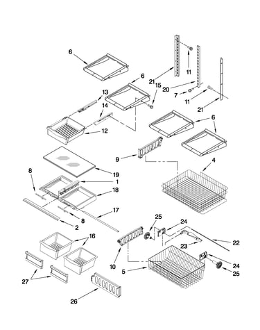 Shelf parts