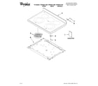 Whirlpool YGFE461LVQ0 cooktop parts diagram