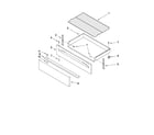 Whirlpool YGFE461LVS0 drawer & broiler parts diagram