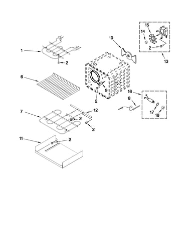 Internal oven parts