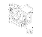 Maytag MLE24PDAYW0 upper cabinet and front panel parts diagram
