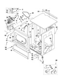Upper cabinet and front panel parts