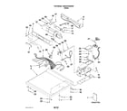 Maytag MDG22PDAWW0 top and console parts diagram