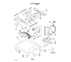 Maytag MDG22PDAXW0 top and console parts diagram