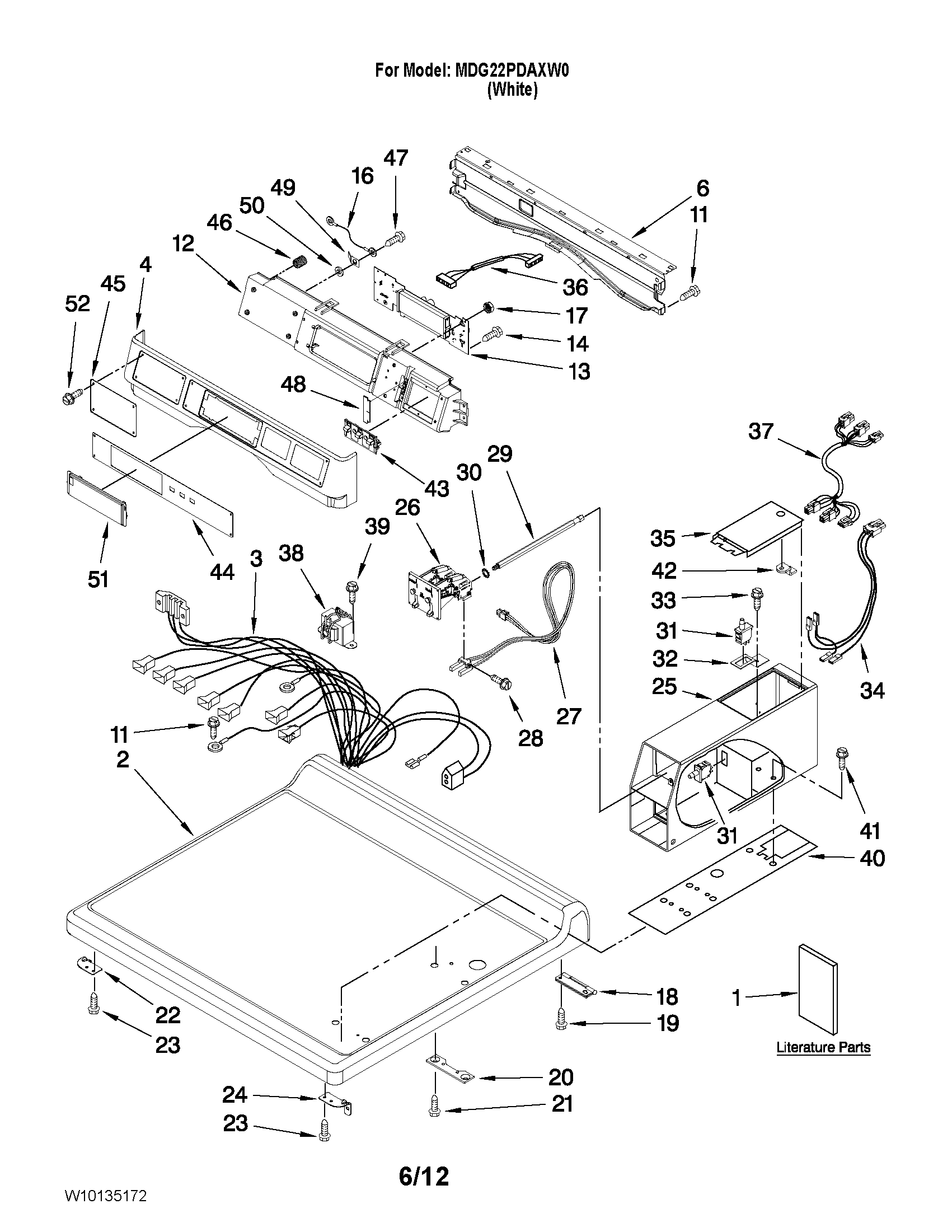 Top and console parts