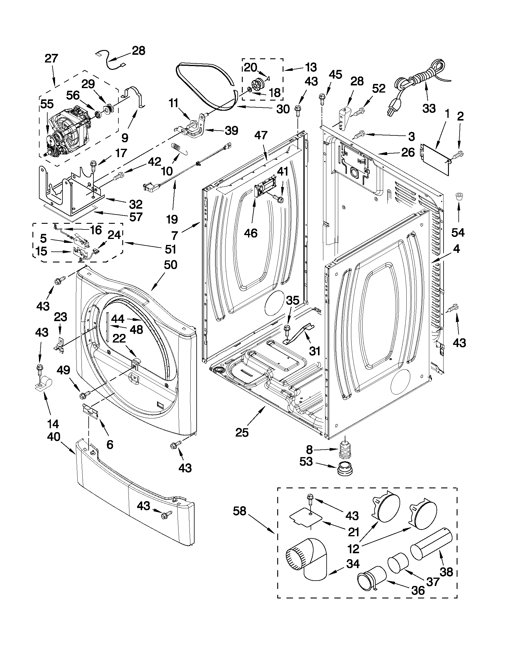 Cabinet parts
