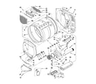 Maytag MLE24PDAYW1 upper and lower bulkhead parts diagram