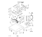 Maytag MDE22PDBZW0 top and console parts diagram