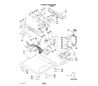 Maytag MDG22PDBWW0 top and console parts diagram
