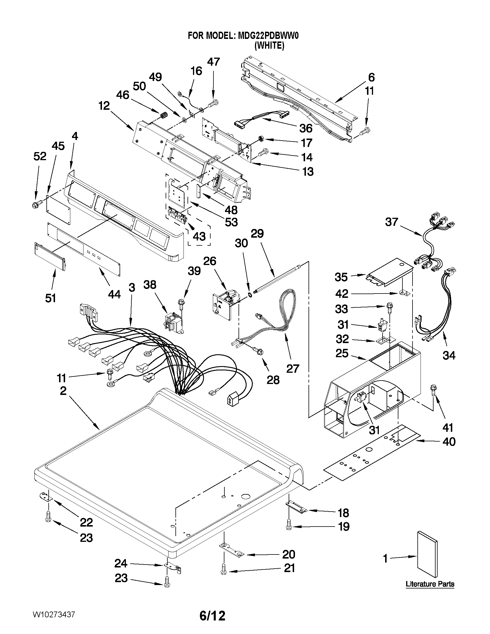 Top and console parts