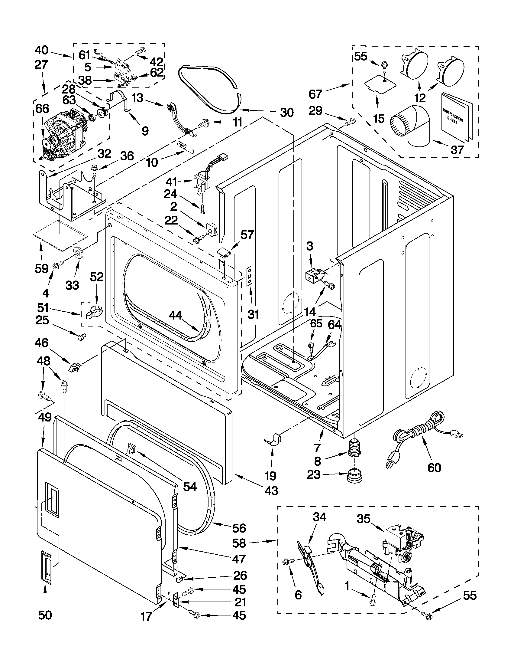 Cabinet parts