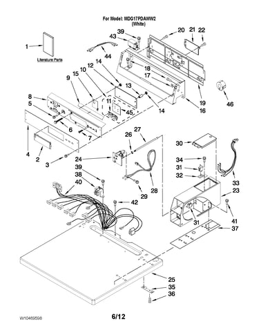Top and console parts