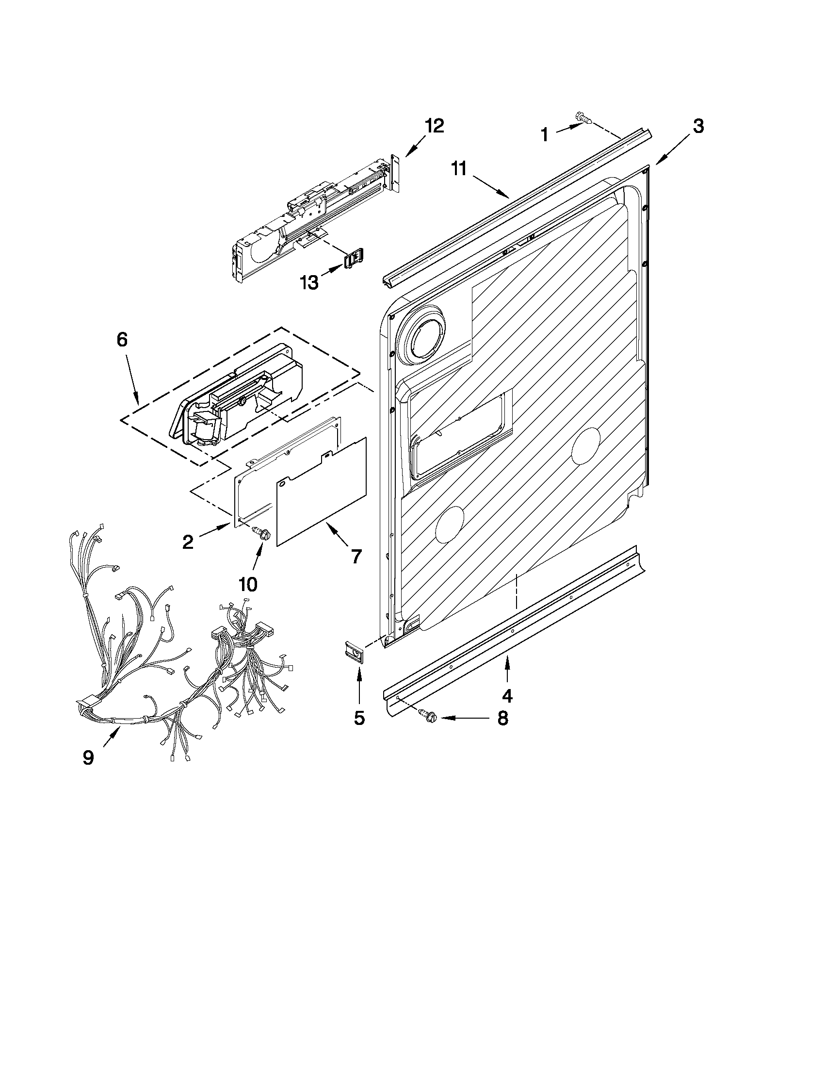 Inner door parts