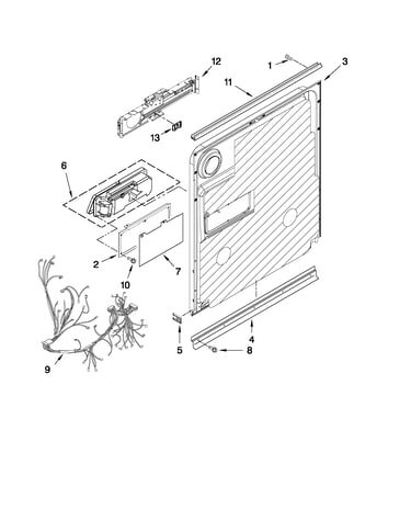 Inner door parts