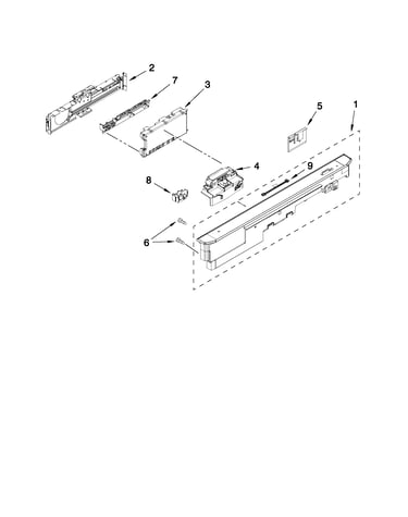 Control panel and latch parts