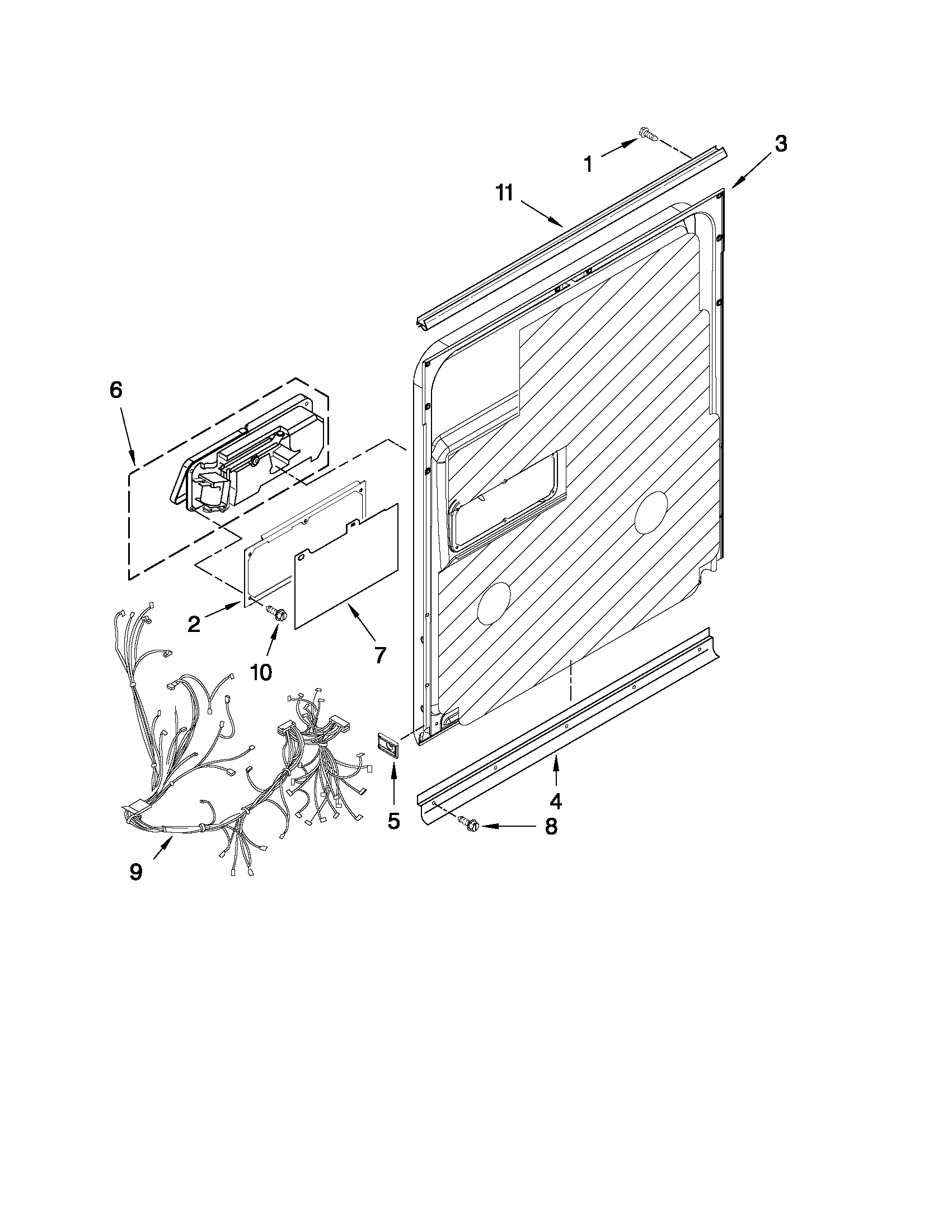 Inner door parts