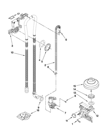 Fill, drain and overfill parts