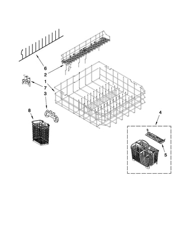 Lower rack parts