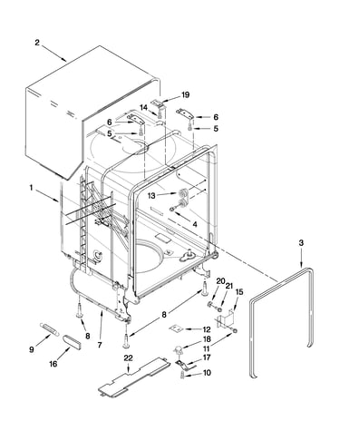 Tub and frame parts